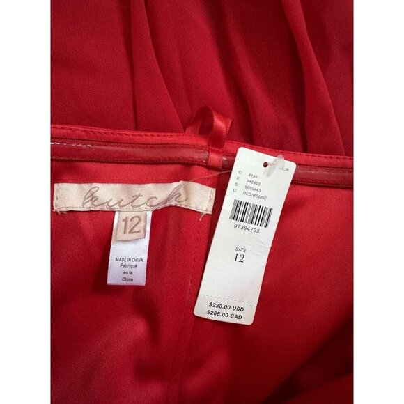 NWT Size 12 - Hutch Red Strapless Drop-Waist Maxi Dress (NWT US$ 238) - Picture 14 of 16
